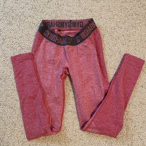 Gymshark Flex Pink and Gray Leggings